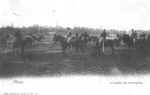 Mons : plaine de Nimy. Appele galement champ de Mars, cette vaste esplanade servait, comme on peut le voir de champ de manuvres et dexercices au 2me Rgiment de Chasseurs  Cheval casern  Mons. 